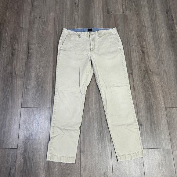 J.Crew 770 Straight-Fit Core Stretch Chino Pants Mens W33 L30 Jet Grey/Tan AR886 - Picture 3 of 9